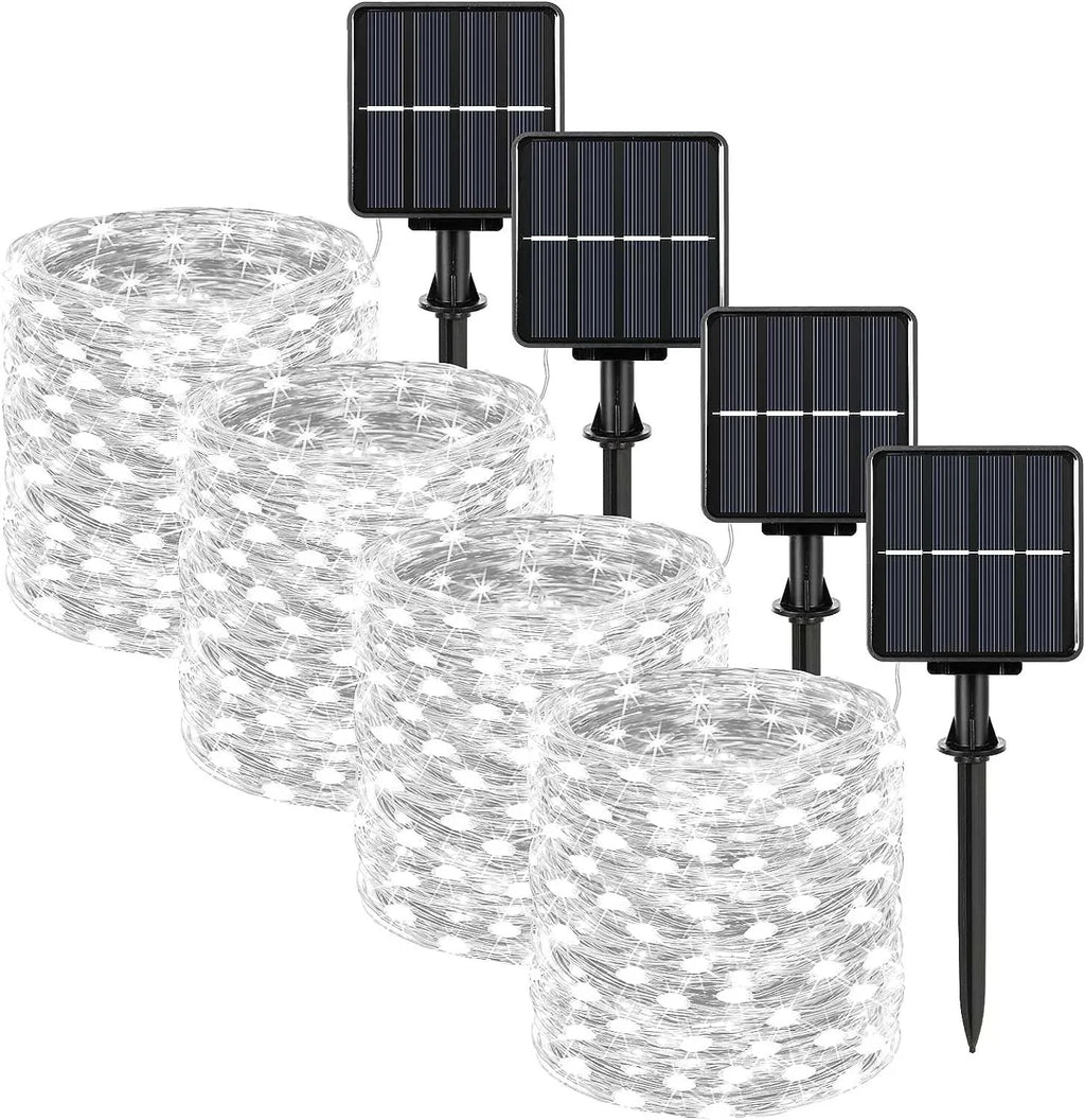 Solar LED Fairy Lights – Waterproof Outdoor Christmas Lights