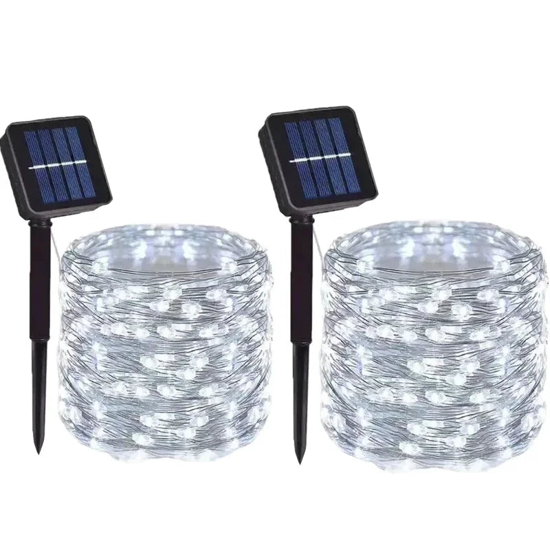 Solar LED Fairy Lights – Waterproof Outdoor Christmas Lights