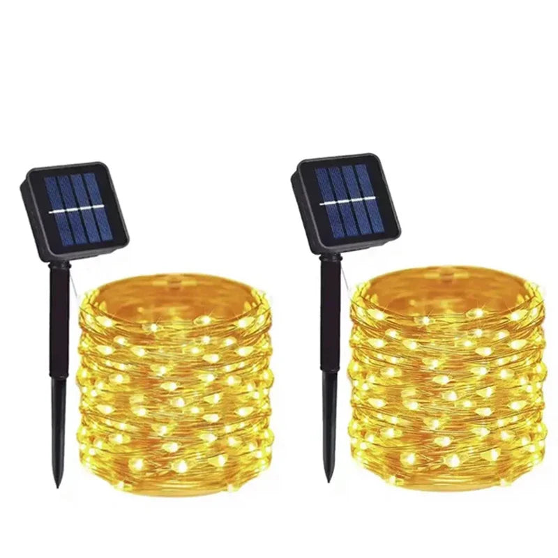 Solar LED Fairy Lights – Waterproof Outdoor Christmas Lights