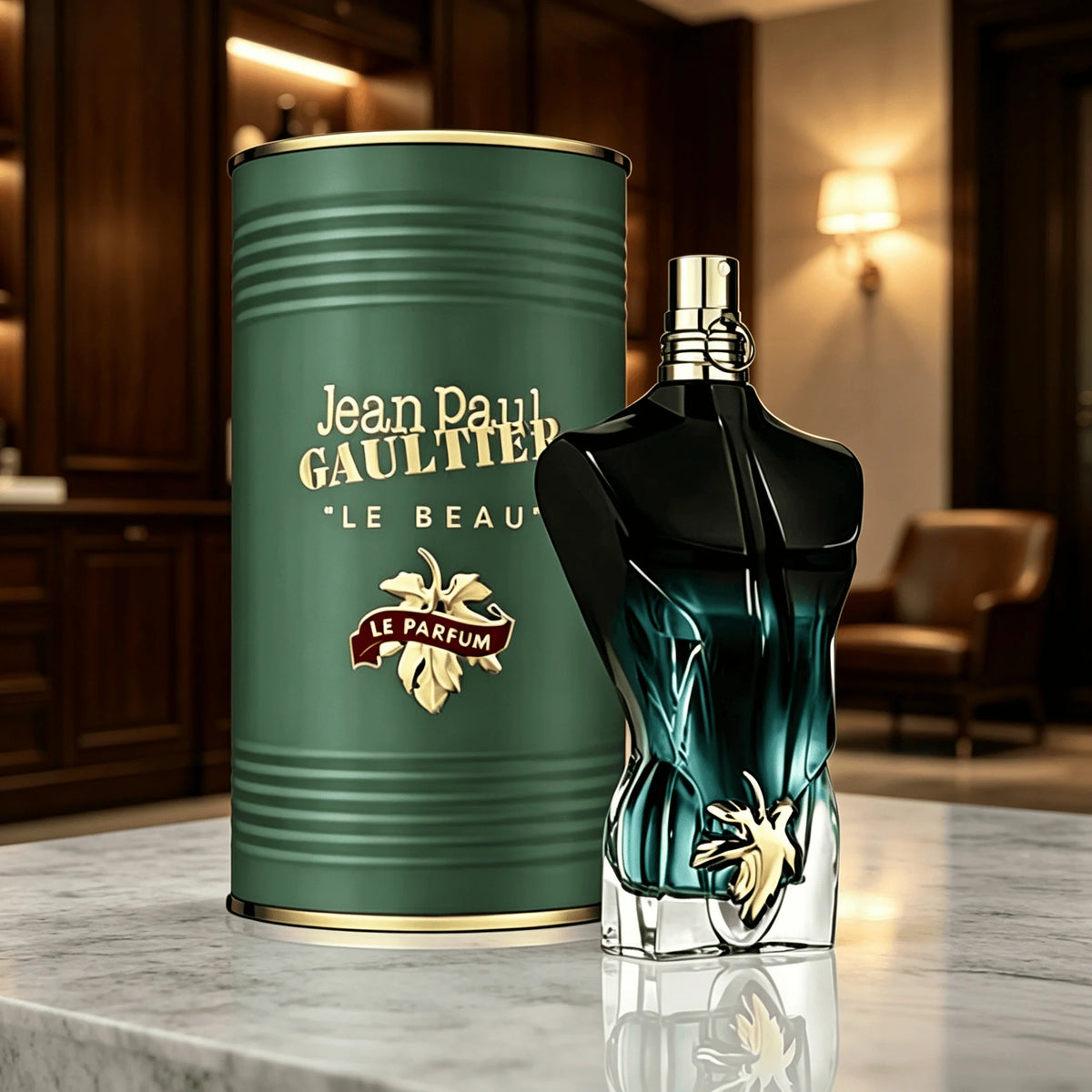 Jean Paul Gaultier Le Beau EDT Spray 100ml Long Lasting Fresh Woody Aquatic Fragrance Luxury Cologne Perfume Gift for Men Women Daily Party Holiday