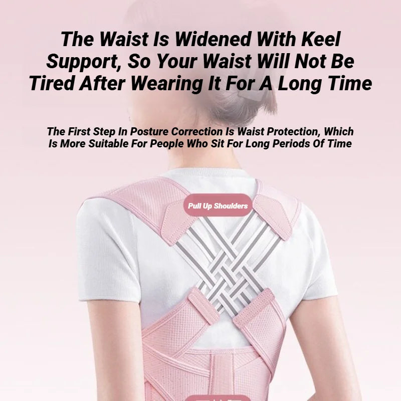 Adjustable Back Brace Posture Corrector for Women & Men