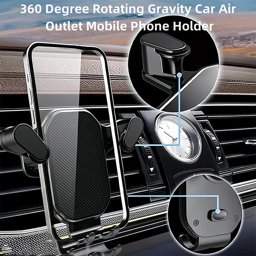 Gravity Car Phone Holder – Air Vent Mount