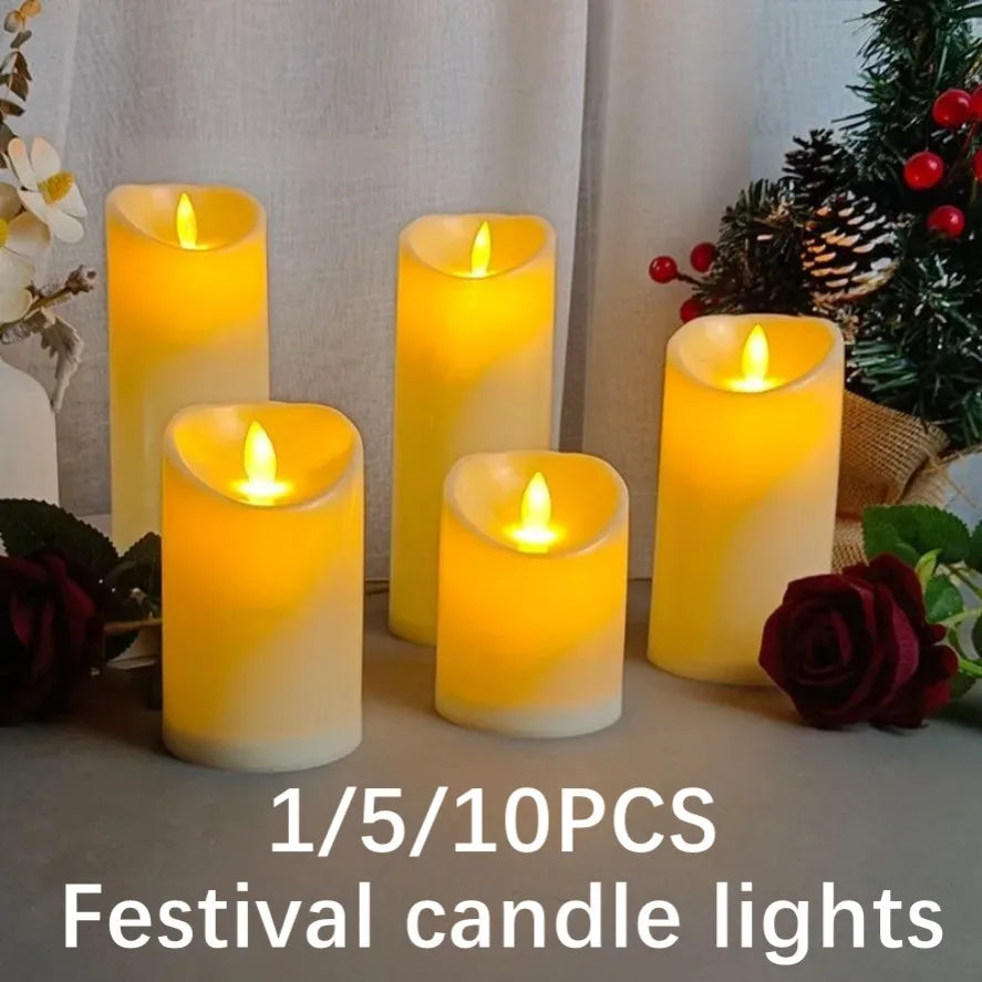 Swinging LED Flameless Candles – Flickering Candle Lights