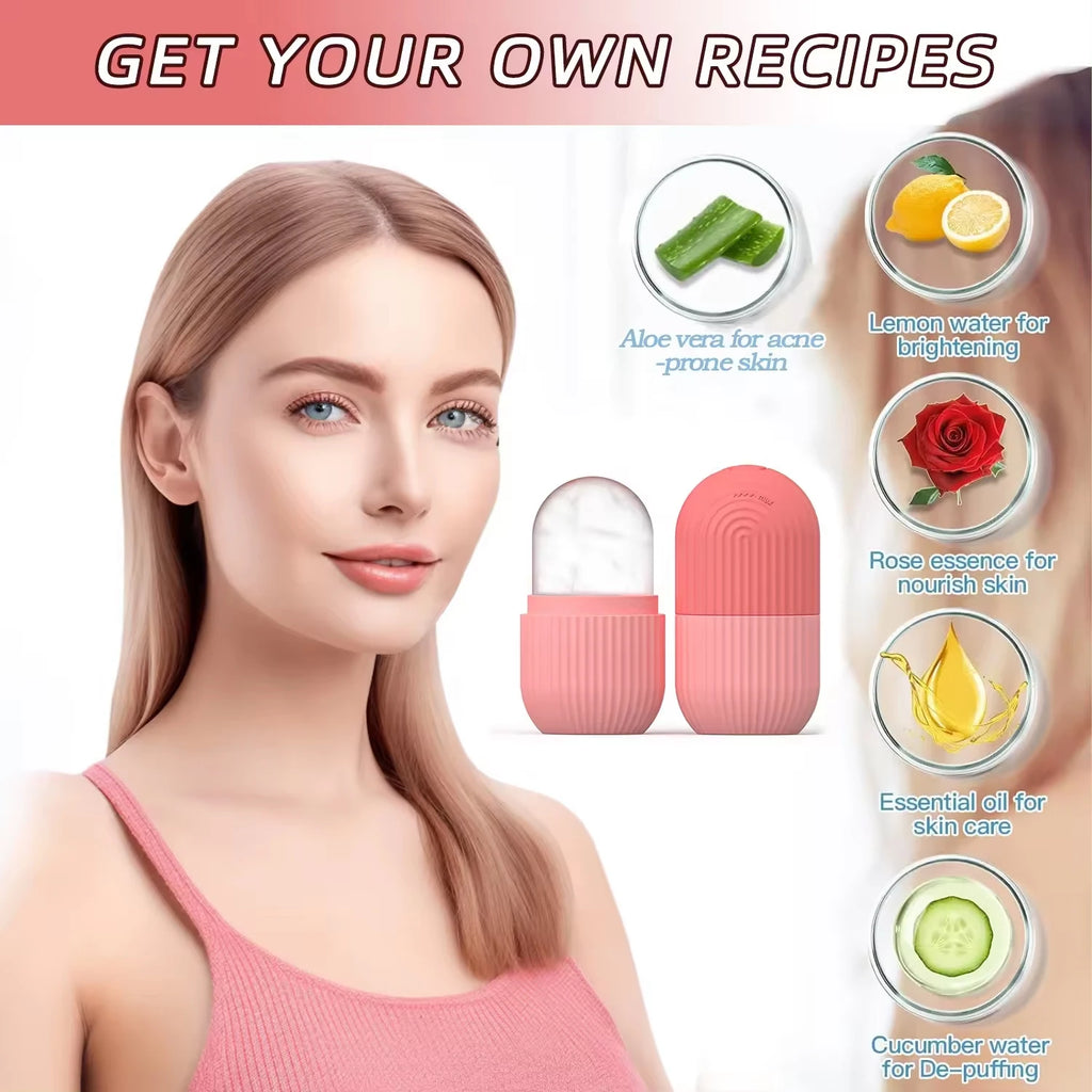 Ice Roller & Gua Sha Set – Facial Massage Skin Care Tools