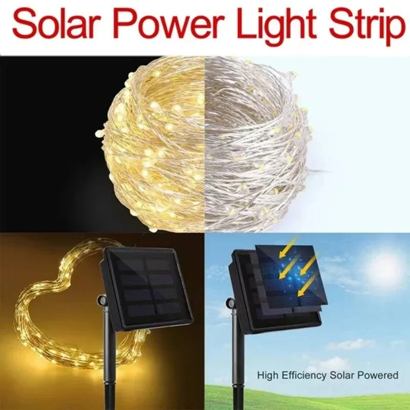 Solar Fairy String Lights – Waterproof Outdoor Garden Lights