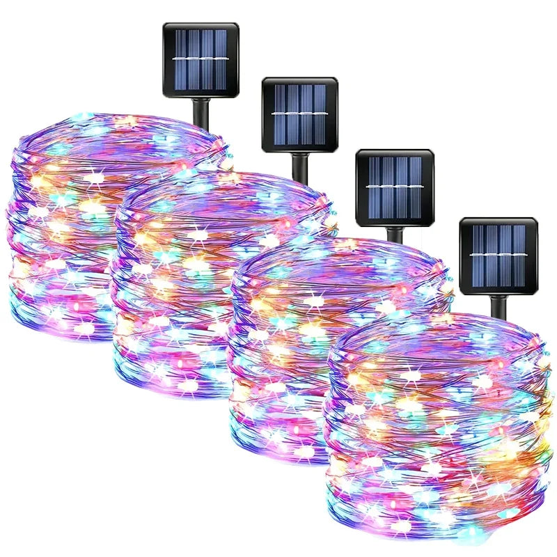 Solar LED Fairy Lights – Waterproof Outdoor Christmas Lights