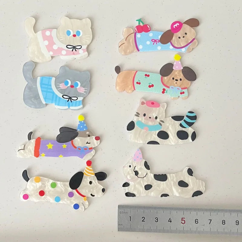 Cute Puppy Christmas Hair Clips (5 pcs)
