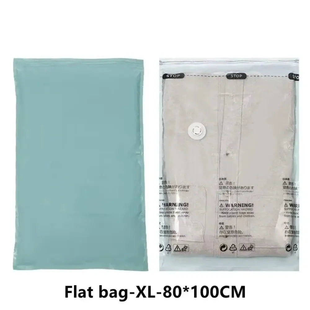 Vacuum Storage Bags – No Pump Needed for Clothes & Bedding